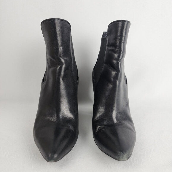 Kristin Cavallari Chinese Laundry Black Leather Ankle Boots Size 7.5 - Picture 3 of 12